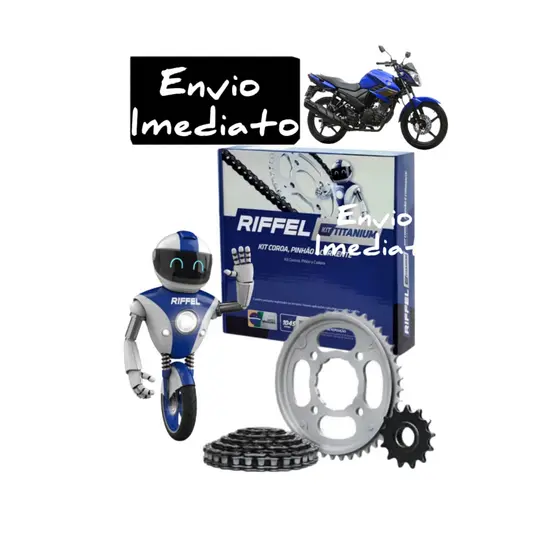 Kit Relação Transmissão Yamaha Fazer 150 / Factor 150 Riffel