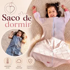 Saco de Dormir Bebê até 3 Anos Leve Verão Moletinho Pijama Infantil Lençol de Vestir com e sem Mangas