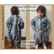 Saco de Dormir com Pernas Acolchoado Inverno Coberta de Vestir Cobertor Infantil Bebê Quentinho P ao 3