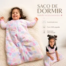 Saco de Dormir Bebê TOG 2.5 Acolchoado Verão e Meia Estação Edredom Infantil até 18 Meses com Enchimento