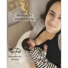 Tipoia para Amamentação Sustenta Seio Ajustável 100% Algodão Apoio Ergonômico para Seios Volumosos