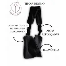 Tipoia de Seio Sustentação para Seios Volumosos Suporte para Amamentação Ajustável e Ergonômica