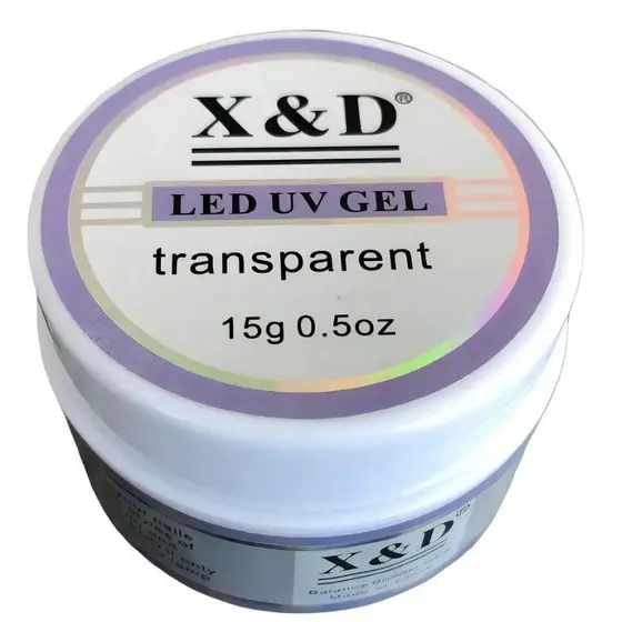 Gel UV X&D 15g para Alongamento e Fortalecimento de Unhas