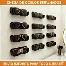 Suporte Óculos de Sol de Parede expositor Kit 1/2/3/4/5 organização perfeita + dupla face