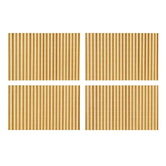 Jogo Americano Bambu kit 4 Esteira 42x30 Cm Multiuso Mesa