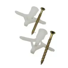 Kit 30 Bucha Ancora Para Drywall Gesso Com Parafuso