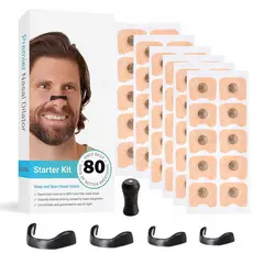 [Entrega 24 horas]80 peças-expansor de respiração Nasal, adesivo Nasal respirável, Kit de prevenção de ronco