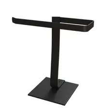 Suporte Porta Toalha De Rosto Bancada Banheiro Lavabo Preto