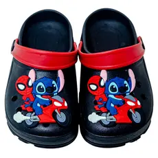 Babuche Criança Menina Menino Infantil Homem-Aranha Stitch Sandália Leve Tira Vermelha