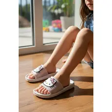 Chinelo Nuvem Infantil Menina Glitter Confortável Leve Slide Juvenil Hello