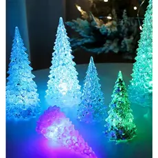 Arvore De Natal De Led Decorativa De Acrílico De Mesa C/ Bateria Feliz Natal Decoração Natalina 2025