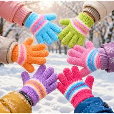 Luva Infantil Luvinha Criança Soft Quente Grosso Térmico Quentinha Inverno Frio Meninos E Meninas