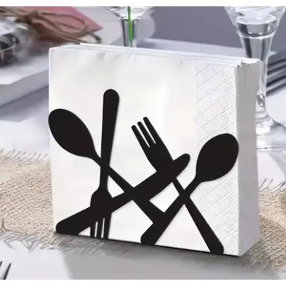 Porta Guardanapo De Mesa Preto Metal Talheres Cozinha Decoração Mesa Posta Culinária Organização