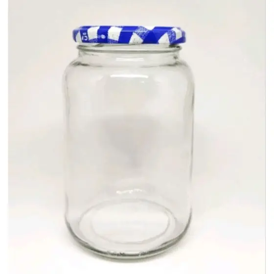 kit 4 potes conserva 600ml com tampa metal