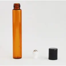 10-vidros rollon 10ml com tampas prata ouro e preta