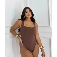 Body Decote Quadrado Suplex Premium Modelo Regata Feminino