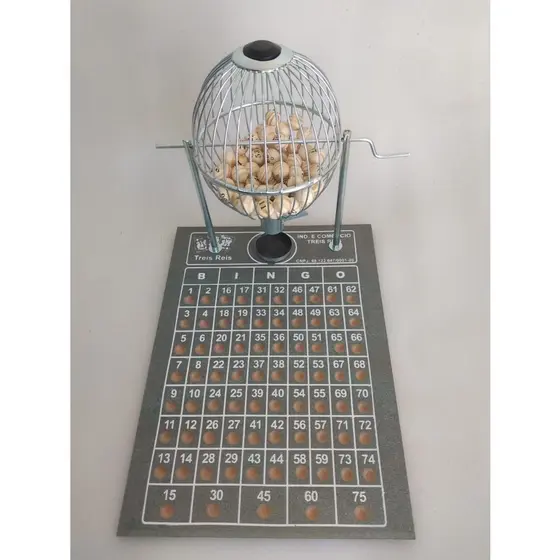 Jogo BINGO Globo N°2 CROMADO + 200 cartelas