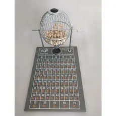 Jogo BINGO Globo N°2 CROMADO + 200 cartelas