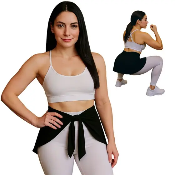 Tapa Bumbum Com Faixa Para Amarrar Feminino Sainha Saída de Praia