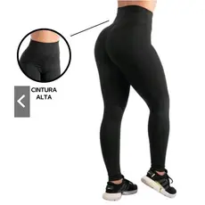 Legging Flanelada Grossa Calça Leg Peluciada Forrada Costura Reforçada Térmica Felpada Cintura Alta