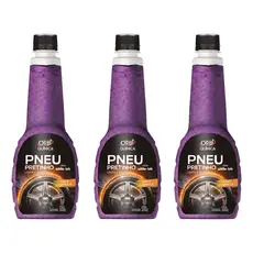 Kit 3 Pneu Pretinho 500ml Orbi Revitalizador Pneus Borrachas e Plásticos
