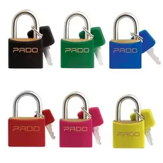 Cadeado Pado 20MM Colorido Com 2 Chaves - Ideal Para Bolsa Mala Mochila Armario