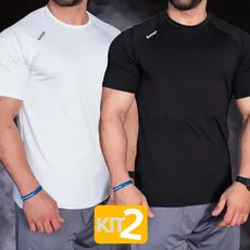 kit 2 Camisetas masculina De Treino Raglan Dryfit Alta Elasticidade