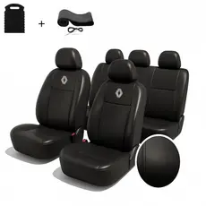 Jogo Capas Banco Automotivo Carro Renault Couro Impermeável Clio Duster Oroch Sandero Megane Logan Symbol