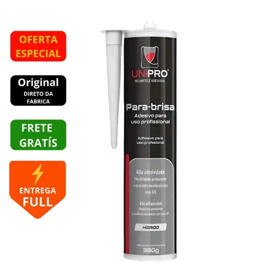 Cola Parabrisas Pu55 Unipro Silicone Aderencia 380g