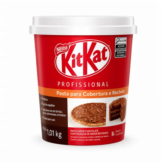 Kit Kat Pasta Cremosa Cobertura Recheio 1,01kg - Nestlé