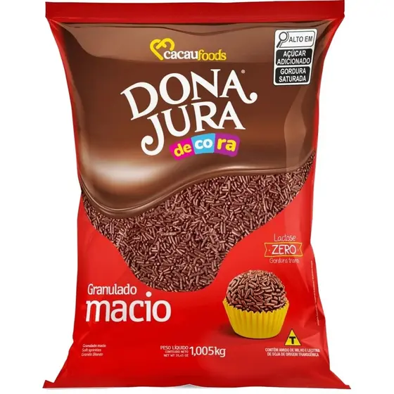 Chocolate Granulado Macio 1,05kg - Dona Jura