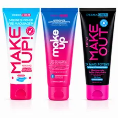 Kit Dermachem Sabonete Facial + Hidratante Primer Make Up + Demaquilante 100ml
