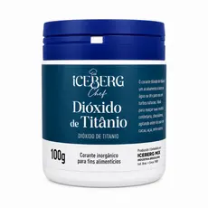 Dióxido de Titânio 100g – Corante Branco Alimentício em Pó | Iceberg Chef