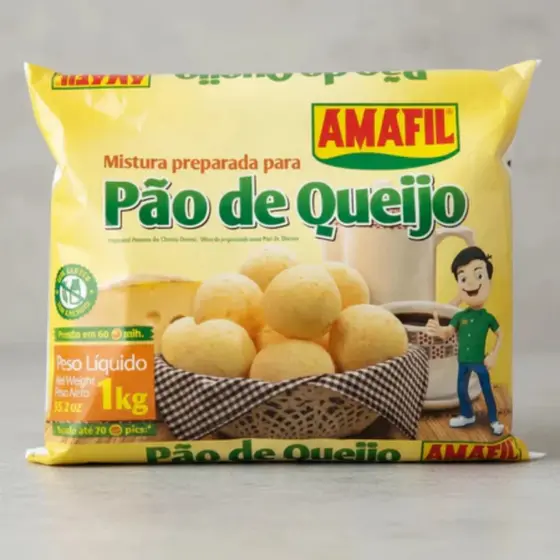 Mistura Pão De Queijo Amafil 1kg | Fácil E Sabor Caseiro
