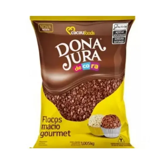 Flocos Sabor Chocolate 1,005kg - Dona Jura