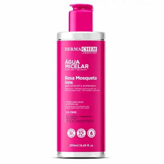 Água Micelar Rosa Mosqueta 250ml Dermachem