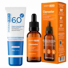 Kit Dermachem FPS 60 Protetor Facial + Sérum Clareador Vitamina C