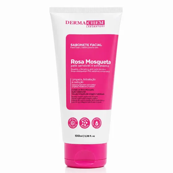 Sabonete Ultra Hidratante Rosa Mosqueta Dermachem 100ml