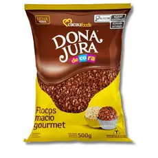 Flocos Macio Gourmet Sabor Chocolate 500g Dona Jura – Zero Lactose