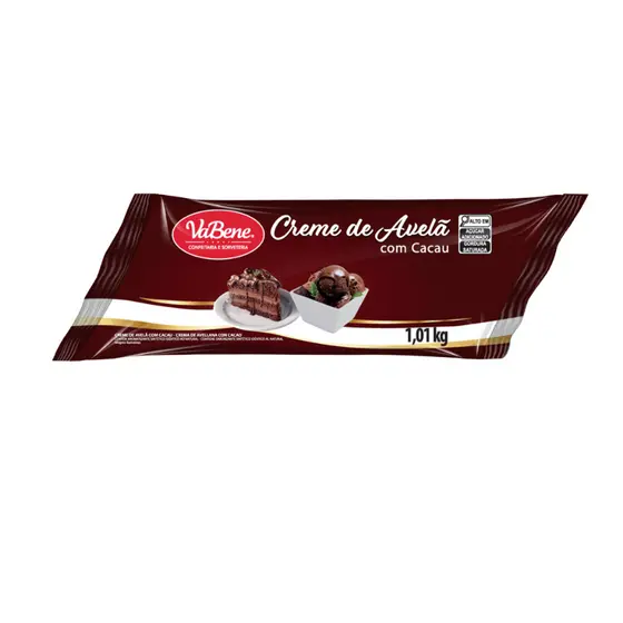 Recheio Artesanal Creme Avelã Com Cacau Vabene 1,01kg