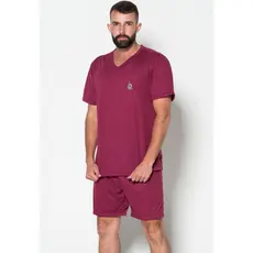 Promoção Pijama Masculino Fechado  Conjunto Curto  Short  Blusa Adulto