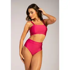 Biquíni Hot Pant Cintura Alta Top Faixa Verão Moda Praia