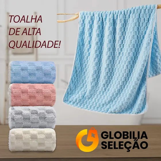 🔥Toalha de Banho Grande e Grossa Seca Rápido Ótima Absorção 140cm x 70cm