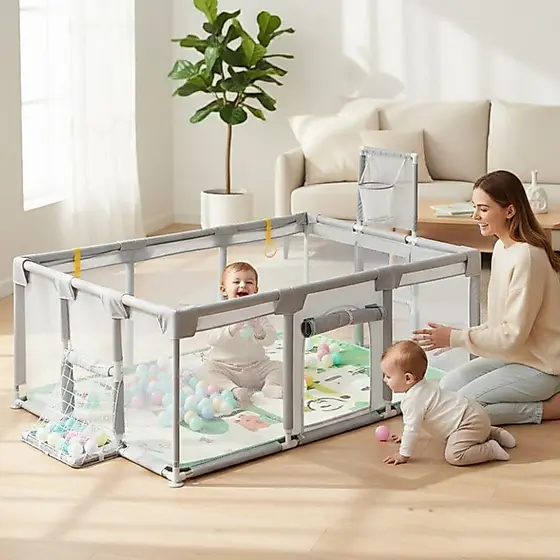 🔥Cercadinho Para Bebê Grande cercado Infantil 225 x 122cm  | Cercadinho Bebê Chiqueirinho Proteção Bebê