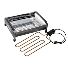 Churrasqueira Elétrica Portátil Aço 127V ou 220V Forte e compacta