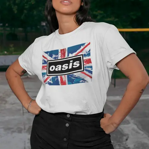 Camisa Premium Banda Bandeir/\ Aesthetic Oasis Camiseta 100% Algodão