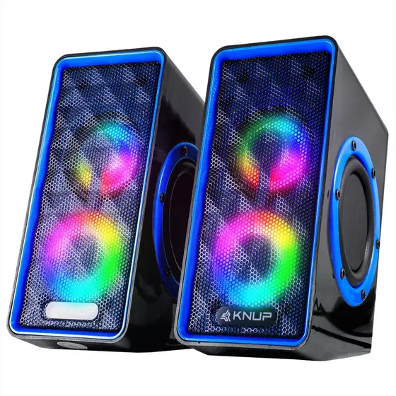 Caixa Caixinha de Som Subwoofer Gamer Led Chroma Mac Computador P2 Tv Pc Usb