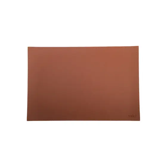 Jogo Americano Sousplat Retangular vellut para Decoração de Mesa em Couro Sintético