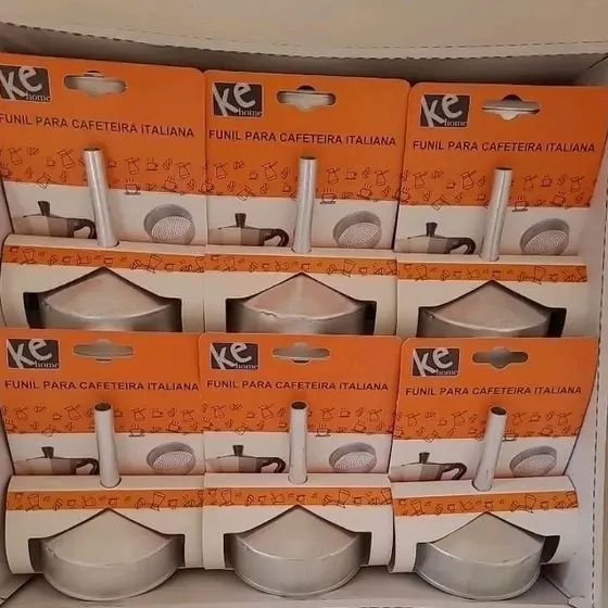 Funil para cafeteira italiana 3, 6, 9, 12 xícaras.