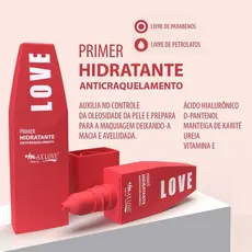 PRIMER HIDRATANTE MAX LOVE - Ácido Hialurônico | D-Pantenol | Prepara e Fixa a Make ✨